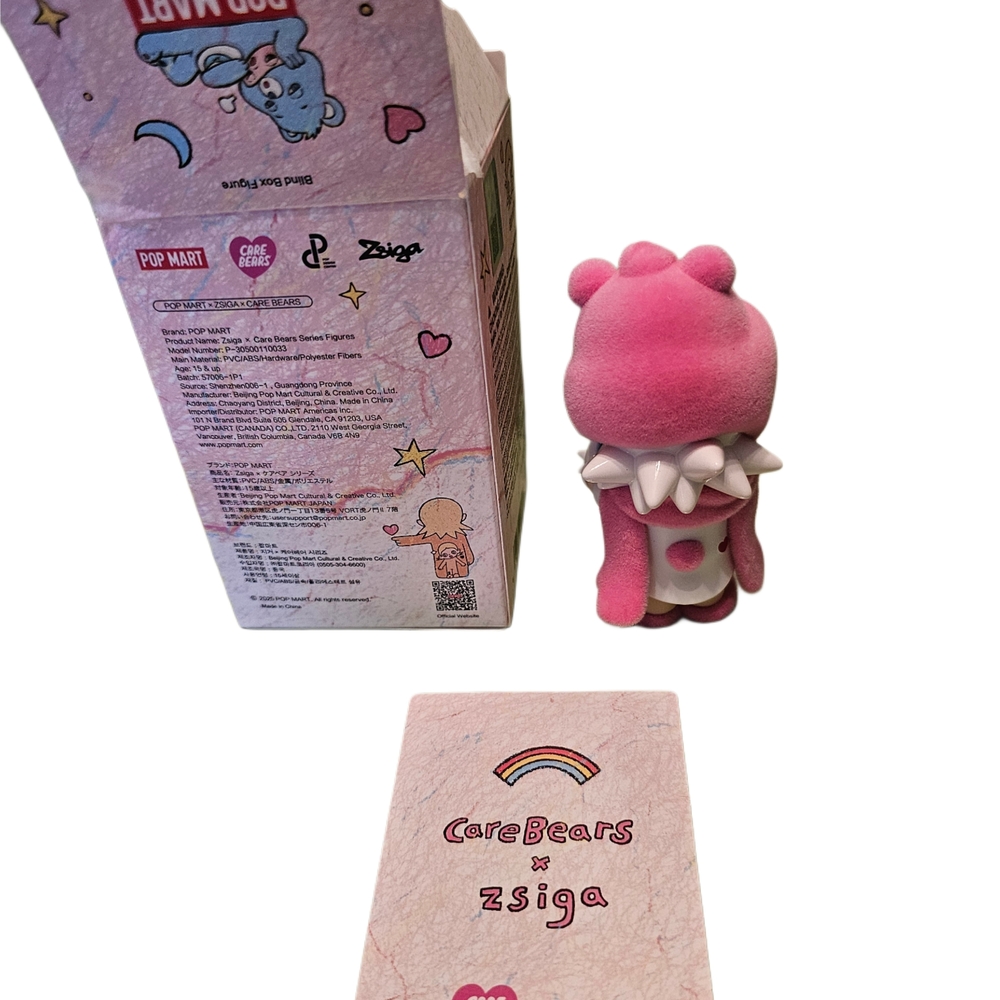 Pink and White Plush Doll with Blue Bear - Picture 4 of 5